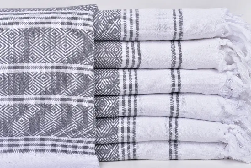 Beach Towel Bulk, Absorbent towel, Bathroom Towel, Lightweight Turkish towel, Personalized Bridesmaid Beach Towel, 70x40 Cotton Diamond Towel - 1