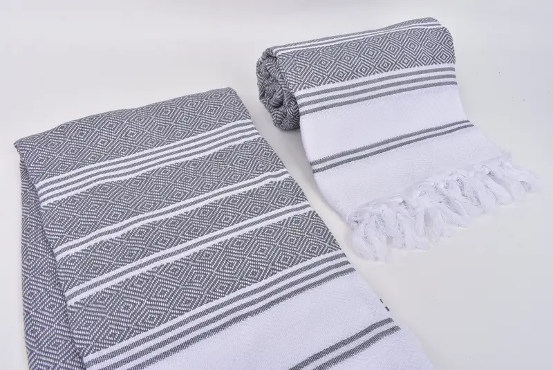 Beach Towel Bulk, Absorbent towel, Bathroom Towel, Lightweight Turkish towel, Personalized Bridesmaid Beach Towel, 70x40 Cotton Diamond Towel - 7