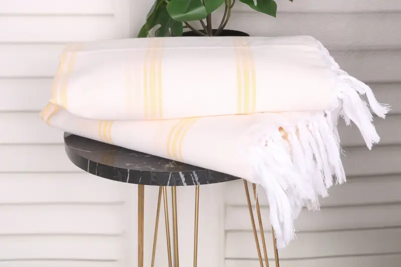 Gift For Her, Best Friend Gift Ideas, 70x40 Cotton Striped Towel, Large Turkish Towel, Spa Towel, Turkish Towel Personalized, Quick-Dry Beach Towel - 3
