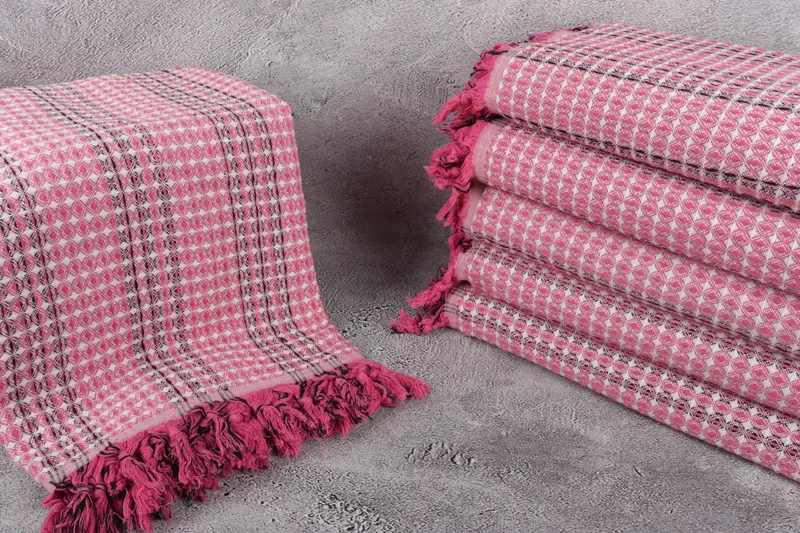 Housewarming Gift, Monogram Blanket, Bridesmaid Favors, Shower Curtain, Spooky Bachelorette Party, Personalized Gifts, 96x70 Cotton Striped Towel - 3