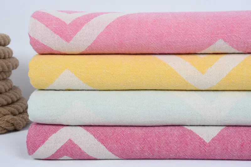 Custom Wedding Gifts, Bachelorette Party Items, Summer Gift, Bridesmaid Gifts, Beach Size Towel, 70x36 Cotton Geometric Towel, Bridal Party Gifts - 2