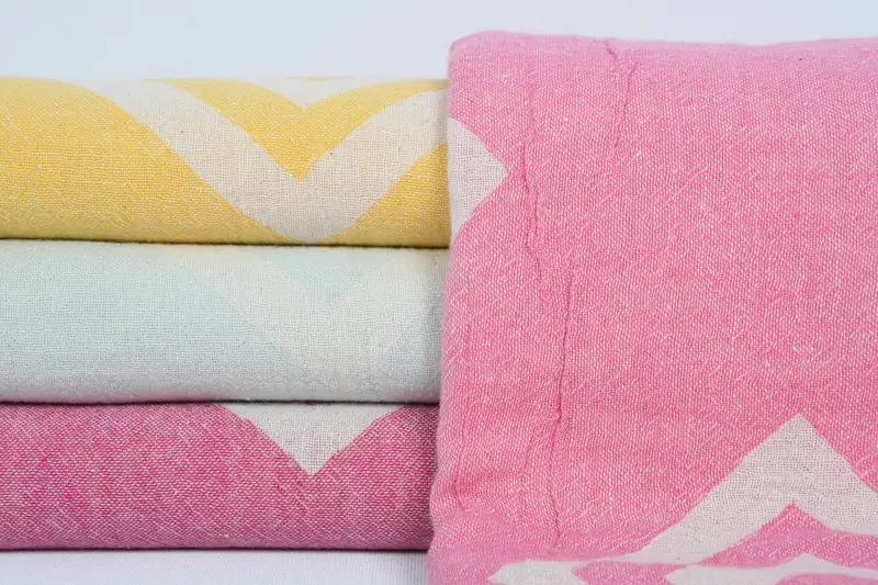 Custom Wedding Gifts, Bachelorette Party Items, Summer Gift, Bridesmaid Gifts, Beach Size Towel, 70x36 Cotton Geometric Towel, Bridal Party Gifts - 1