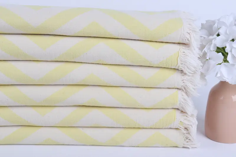 70x40 Cotton Zigzag Design Towel, Gift For Best Friend, Hammam towel, Beach Towel Bulk, Friends Beach Towel, Holiday Towel, Monogram Turkish Towel - 4