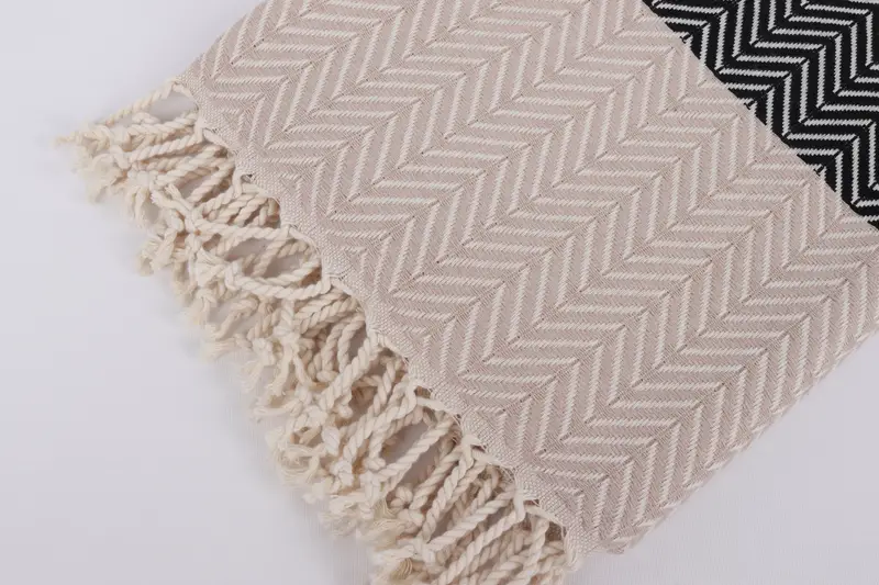 Gym Towel, Embroidered Towel, Luxury Turkish Bath Towel, 70x40 Cotton Chevron Towel, Cotton towel, Luxury towel, Anniversary Gift For Her - 7