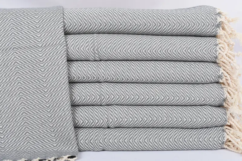 Badezimmertuch, individuelles türkisches Handtuch, 40x20 Baumwoll -Chevron -Handtuch, Monogramm Handtuch, bestes Hochzeitsgeschenk, Hochzeitsgeschenk, personalisierte Geschenke - 1