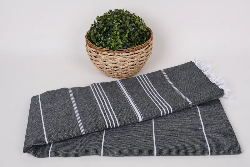 Gift For The Home, Best Wedding Gift, Bachelorette Gifts, Tablecloth, Turkish Cotton Blanket, 88x60 Cotton Striped Towel, Throw Blanket Couch - 5
