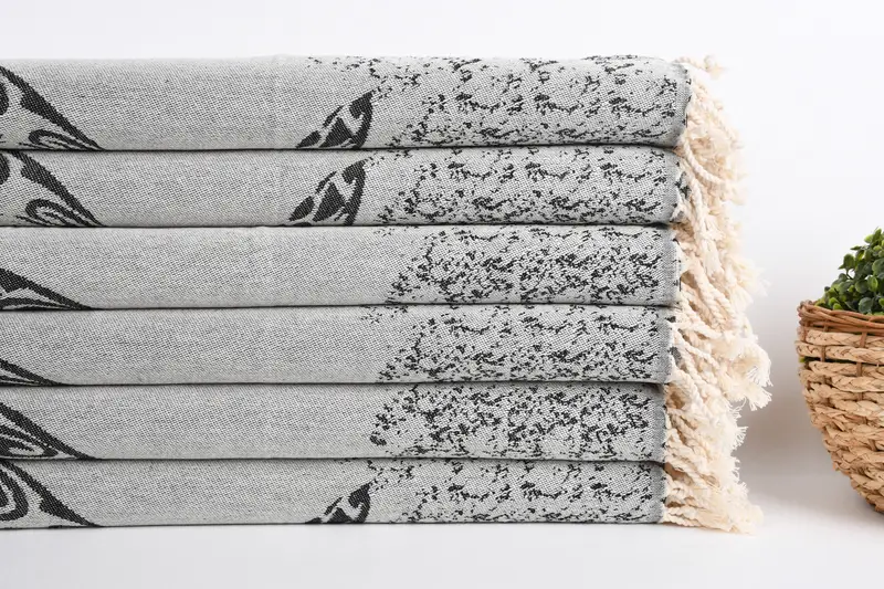 Kişiselleştirilmiş hediye, dekoratif havlu, ev için hediye, banyo havlu, 36x18 pamuklu carretta desenli havlu, küçük banyo havlu, nedime hediyeleri - 2