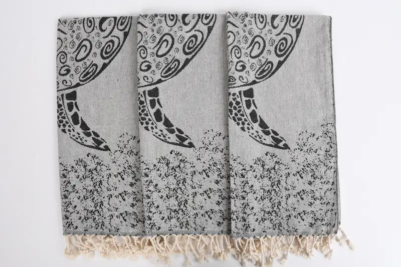 Kişiselleştirilmiş hediye, dekoratif havlu, ev için hediye, banyo havlu, 36x18 pamuklu carretta desenli havlu, küçük banyo havlu, nedime hediyeleri - 7