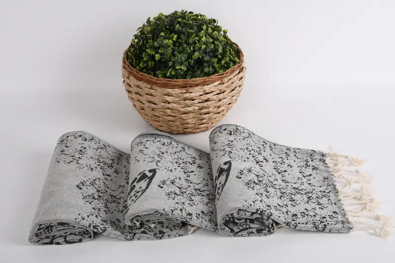 Kişiselleştirilmiş hediye, dekoratif havlu, ev için hediye, banyo havlu, 36x18 pamuklu carretta desenli havlu, küçük banyo havlu, nedime hediyeleri - 8