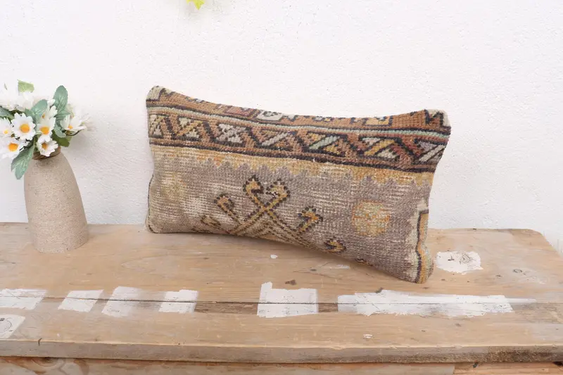 8x16 Orange Pillow Cover, Gift Pillow, Boho Pillow, Tapestry Pillow Case, Interior Designer Pillow, Pillow Cover, Crochet Pattern Pillow Case - 4
