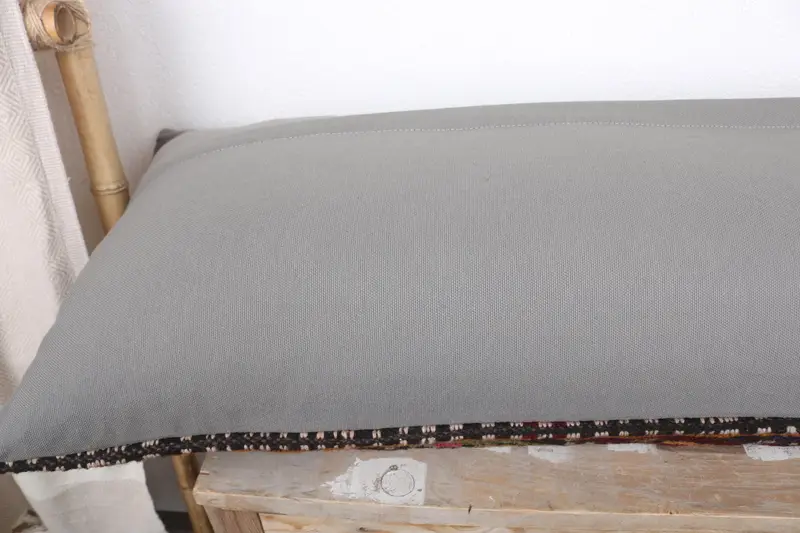 Kilim Pillow Cover, Handmade Throw Pillow, Nomadic Pillow Case, Handmade Kilim Cushion, Pillow for Sofa, 16x48 Blue Pillow Case, Pillow Cover - 6