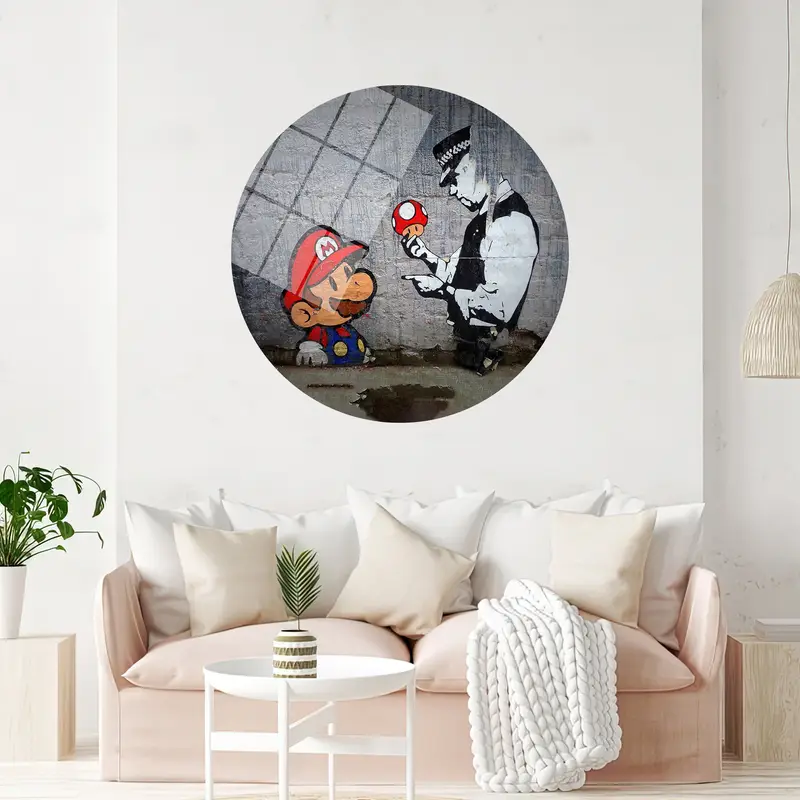 スーパー マリオ グラフィティ キャンバス: 芸術的なゲームルームの装飾