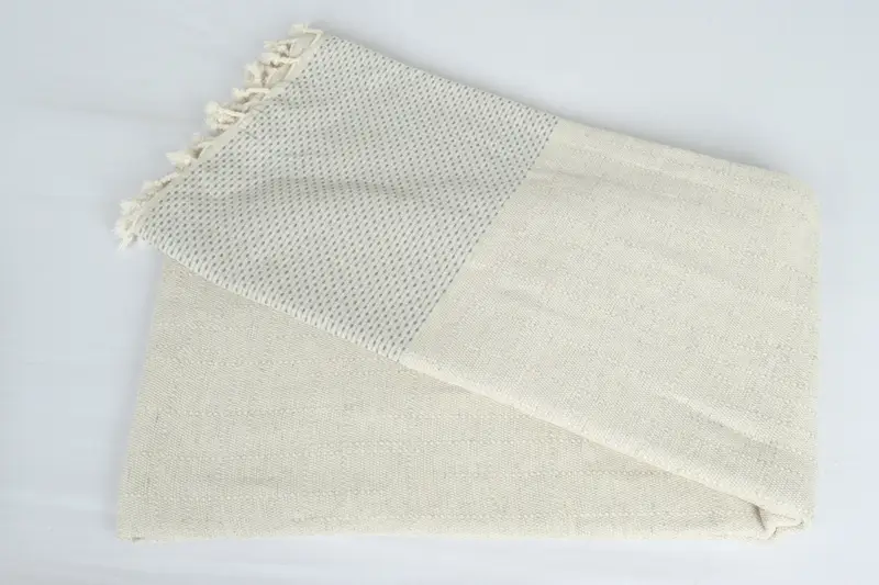 96x96 Cotton Polka Dot Towel, Monogram Blanket, Family Gift Basket, Throw Blanket, Wedding Hand Made Gift, Woven Throw Blanket, Bachelor Party Gifts - 6