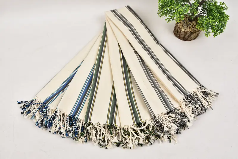 Monogramm Handtuch, Bachelor -Junggesellenparty, kleine Badetücher, türkisches Handtuch, Gasttuch, Weihnachtsgeschenke, 36x20 Baumwollstreifenhandtuch - 4