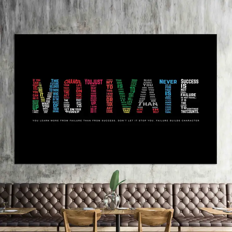 Elegant Black & Colorful Canvas Artwork - Printed Canvas