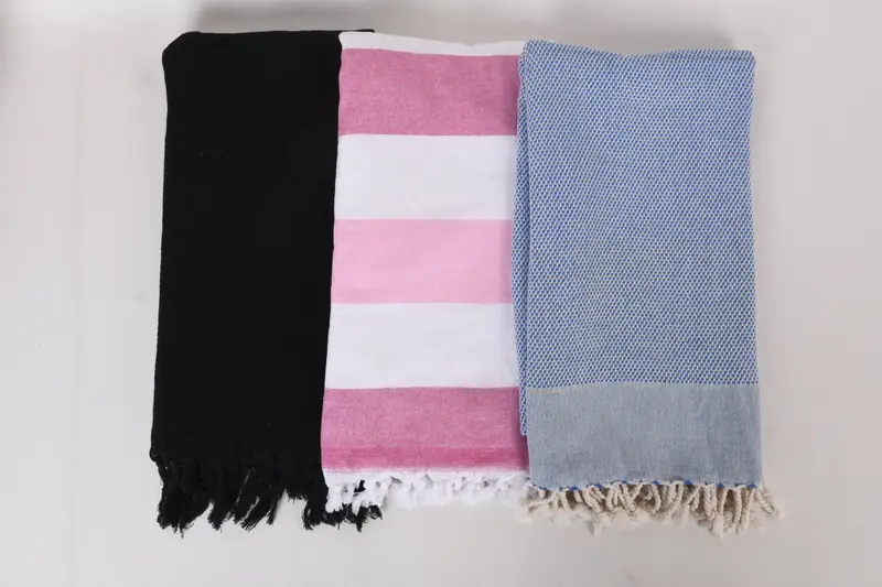 Personalized Wedding Gift For Couple, Hammam towel, Personalized Beach Towel, Summer Gift, Organic Towel, 70x40 Cotton Set of 8 Towel, Guest Towel - 7