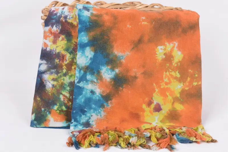 Absorbent towel, Scarf Towel, Personalized Gift For Him, Beach towel, 70x36 Cotton Tie Dye Towel, Personalized Towel Gift, Lightweight Turkish towel - 6