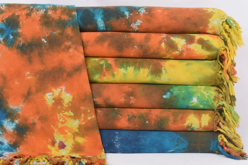 Absorbent towel, Scarf Towel, Personalized Gift For Him, Beach towel, 70x36 Cotton Tie Dye Towel, Personalized Towel Gift, Lightweight Turkish towel - 2