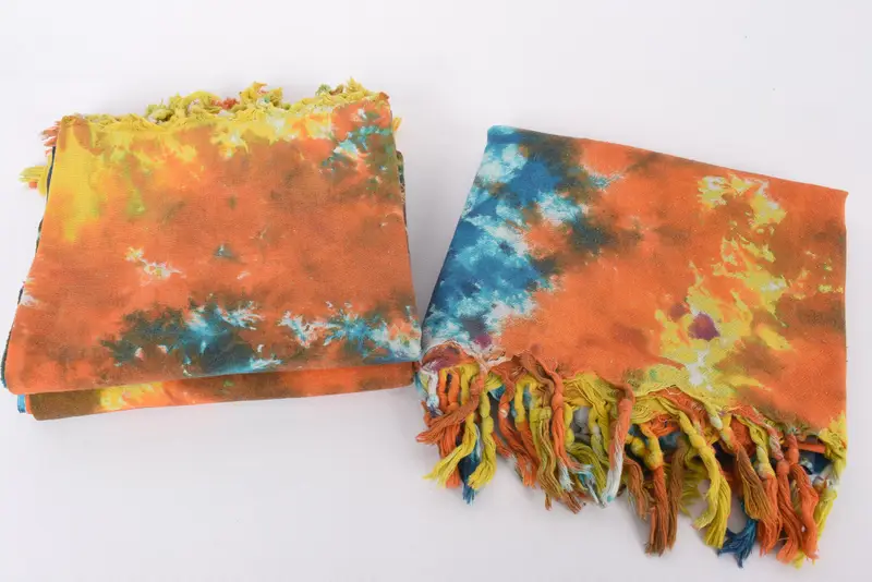 Absorbent towel, Scarf Towel, Personalized Gift For Him, Beach towel, 70x36 Cotton Tie Dye Towel, Personalized Towel Gift, Lightweight Turkish towel - 8