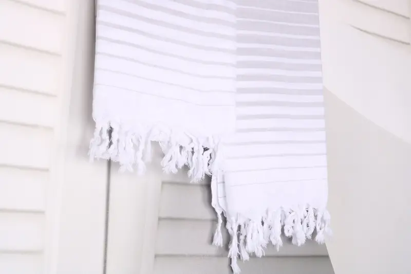 Quick-dry travel peshtemal towel, Large Turkish Towel, Wedding Gift, 68x36 Cotton Striped Towel, Bachelor Party Gifts, Lightweight Turkish towel - 8
