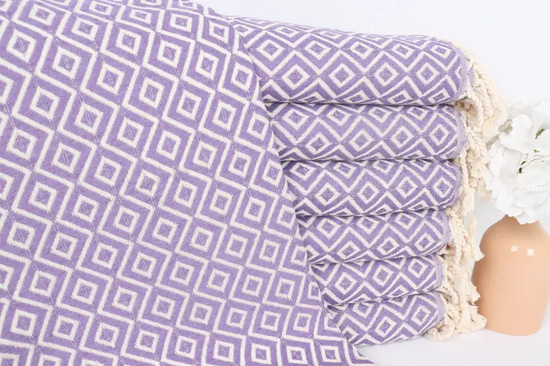 Personalized Towel, Bachelorette Party Favor, 70x40 Cotton Diamond Towel, Organic towel, Bachelorette Party Gifts, Hammam Towel USA, Soft towel - 1