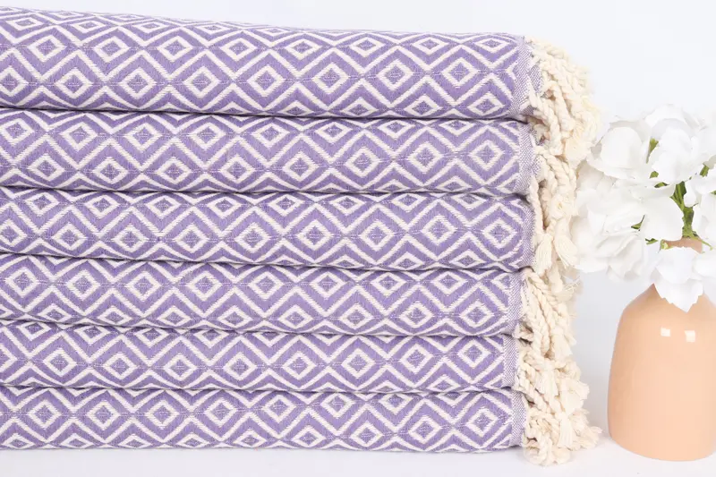 Personalized Towel, Bachelorette Party Favor, 70x40 Cotton Diamond Towel, Organic towel, Bachelorette Party Gifts, Hammam Towel USA, Soft towel - 3