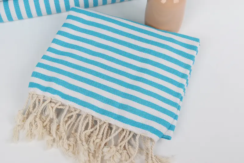 Custom Beach Towels, Home Decor Towel, 70x40 Cotton Striped Towel, Personalized Wedding Gift, Quick-dry peshtemal, Holiday Towel, Hammam towel - 5