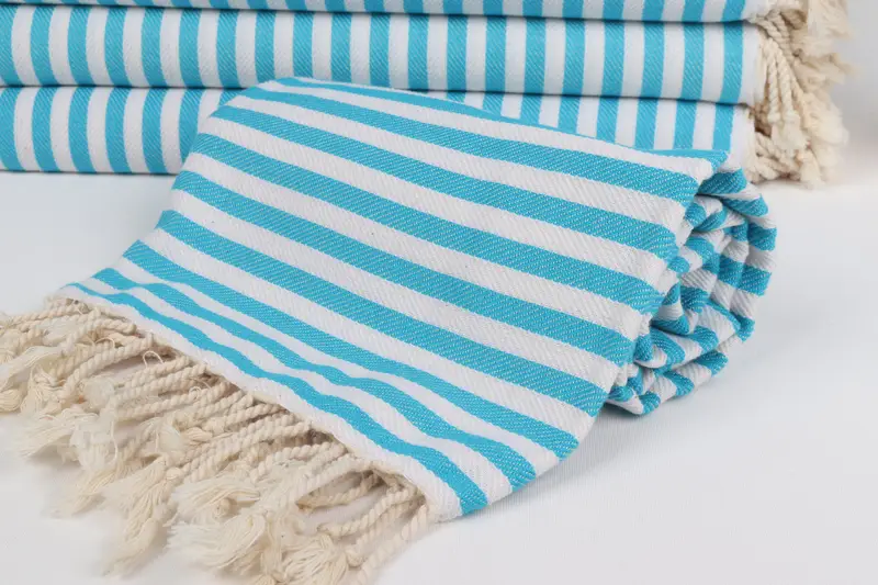 Custom Beach Towels, Home Decor Towel, 70x40 Cotton Striped Towel, Personalized Wedding Gift, Quick-dry peshtemal, Holiday Towel, Hammam towel - 4