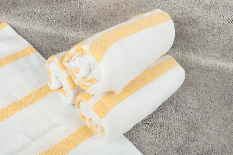 Peshtemal Towel, 70x40 Cotton Herringbone Towel, Thin towel, Personalized Turkish Beach Towel, Personalised Gift, Personalized Bridesmaid Gift - 6