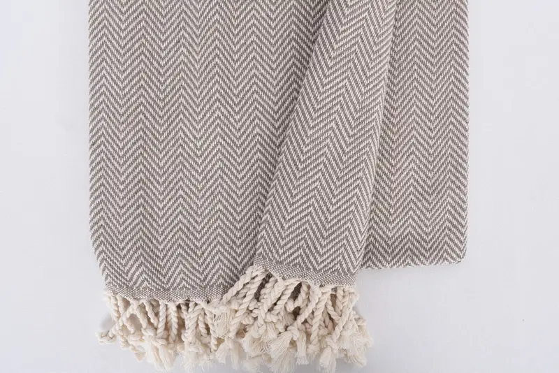 Birthday Gift, 70x40 Cotton Herringbone Towel, Beach towel, Bridesmaid Gift, Sand-free peshtemal towel for the beach, Organic Turkish towel - 8