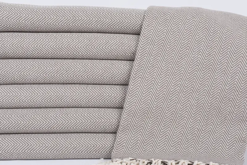 Birthday Gift, 70x40 Cotton Herringbone Towel, Beach towel, Bridesmaid Gift, Sand-free peshtemal towel for the beach, Organic Turkish towel - 2
