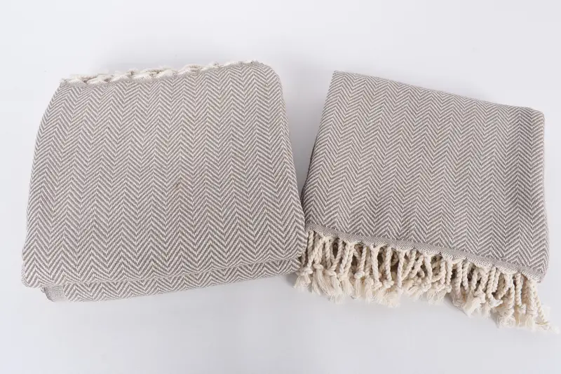 Birthday Gift, 70x40 Cotton Herringbone Towel, Beach towel, Bridesmaid Gift, Sand-free peshtemal towel for the beach, Organic Turkish towel - 7