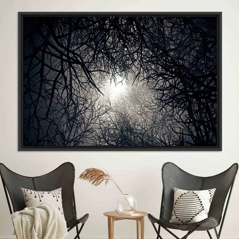 Enchanting Forest Landscape Printed Canvas - Nature's Serenity