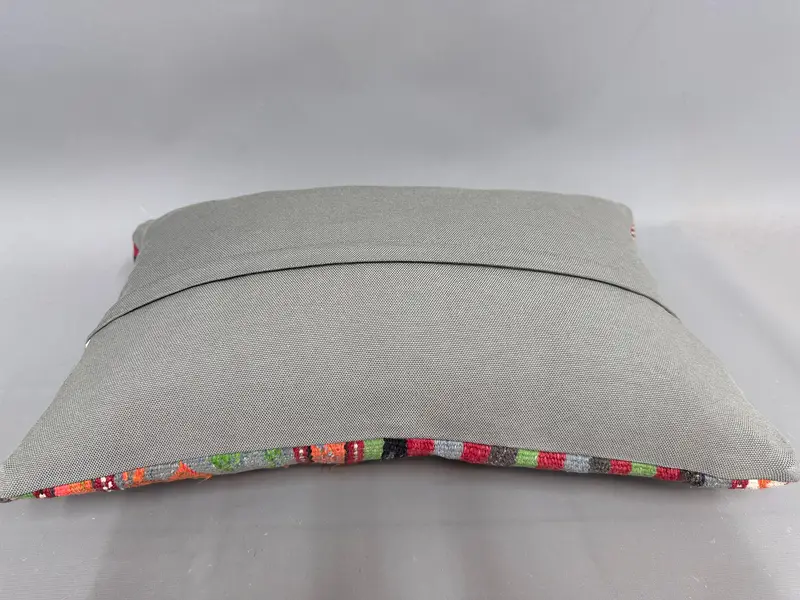 Nautical Throw Pillow, 12x20 Orange Pillow Cover, Kilim Pillow, Cushion Case, Handmade Pillow Cover, Pillow for Couch, Home Decor Pillow - 7