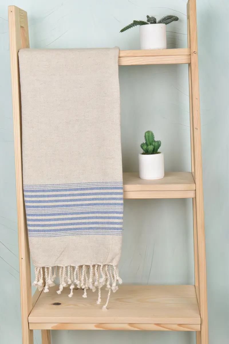 Bachelorette Party Favor, Thin towel, Spa Towel, 68x40 Linen Striped Towel, Bachelorette Party Decorations, Family Gift Basket, Turkish Towel Beach - 8