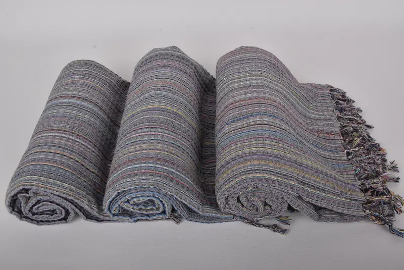Valentines Day Gift For Him, 70x40 Cotton Geometric Towel, Quick-dry towel, Embroidered Towel, Summer Gift, Luxury Turkish beach towel with fringe - 8