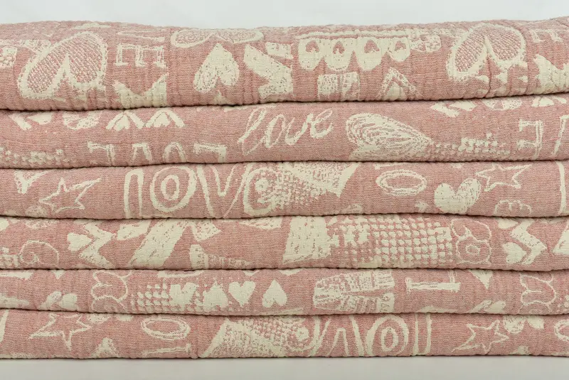 Wedding Gift For Bride, Custom Wedding Gifts, 98x76 Cotton Love Design Towel, Monogram Blanket, Turkish Tablecloth, Bridal Shower Gift - 3