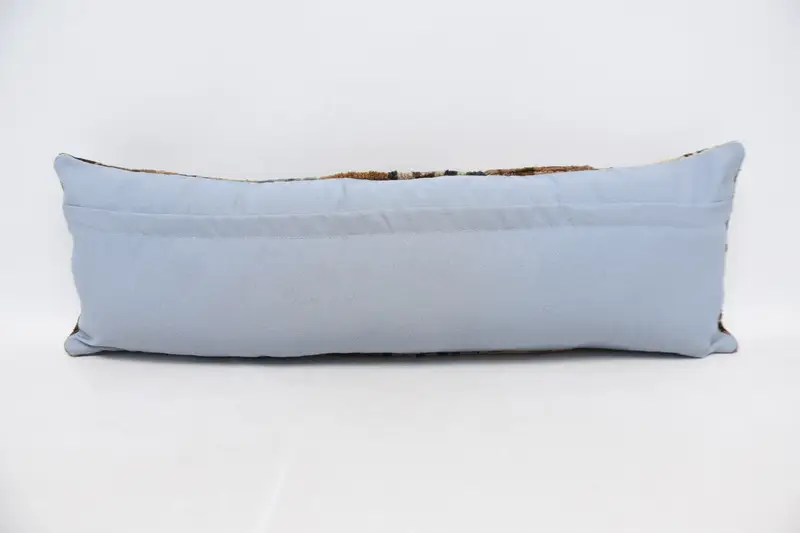 12x36茶色の枕カバー、枕の偽、装飾クッションケース、パステル枕、キリム枕、手作りのキリムクッション、ヴィンテージキリム枕 - 6