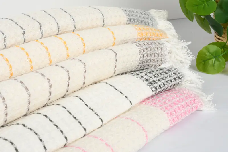 Housewarming Gift, Monogrammed Turkish Towel, Turkish Towel USA, Maid Of Honor Gift, Fouta towel, 70x40 Cotton Waffle Towel, Monogram Beach Towel - 3
