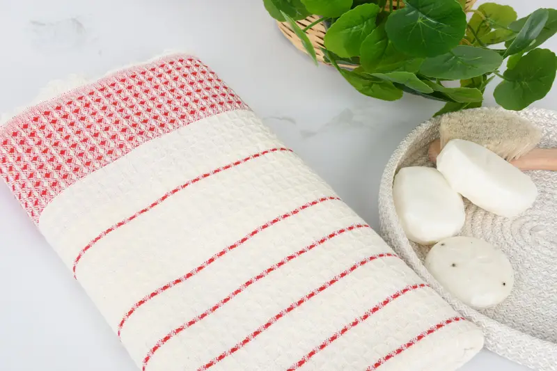 Housewarming Gift, Monogrammed Turkish Towel, Turkish Towel USA, Maid Of Honor Gift, Fouta towel, 70x40 Cotton Waffle Towel, Monogram Beach Towel - 6