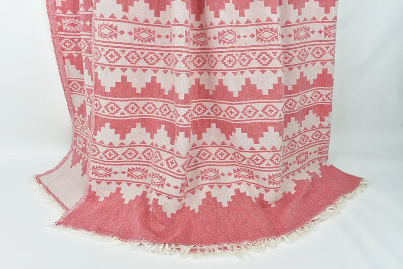 Woven Blanket, Personalized Gift For Him, Halloween Blanket, Bachelorette Party Items, 92x80 Cotton Kilim Towel, Housewarming Gift, Custom Blanket - 8
