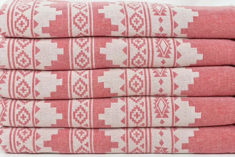 Woven Blanket, Personalized Gift For Him, Halloween Blanket, Bachelorette Party Items, 92x80 Cotton Kilim Towel, Housewarming Gift, Custom Blanket - 3