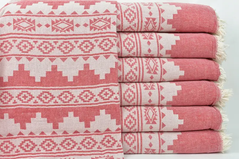 Woven Blanket, Personalized Gift For Him, Halloween Blanket, Bachelorette Party Items, 92x80 Cotton Kilim Towel, Housewarming Gift, Custom Blanket - 2