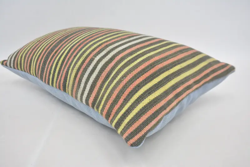 12x20 Red Cushion Case, Gift Pillow, Car Cushion, Boho Pillow, Lounge Throw Pillow, Pillow Cover, Handmade Kilim Cushion - 6