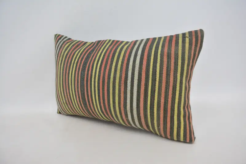 12x20 Red Cushion Case, Gift Pillow, Car Cushion, Boho Pillow, Lounge Throw Pillow, Pillow Cover, Handmade Kilim Cushion - 4