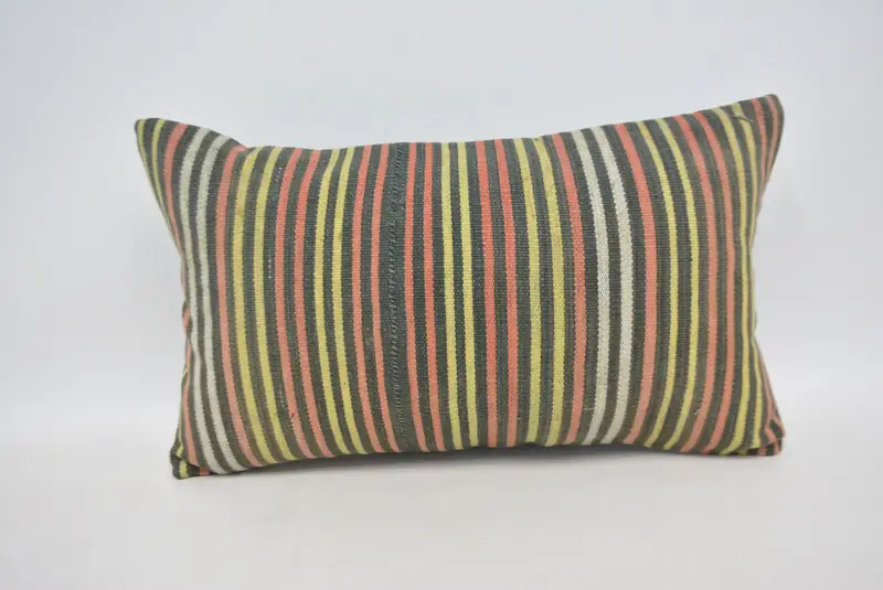 12x20 Red Cushion Case, Gift Pillow, Car Cushion, Boho Pillow, Lounge Throw Pillow, Pillow Cover, Handmade Kilim Cushion - 1