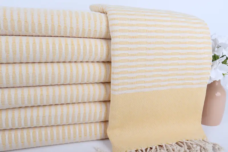 Custom Beach Towels, Organic Turkish towel, Organic towel, Maid Of Honor Gift, Oversized Beach Towel, 70x36 Cotton Geometric Towel, Custom Gift - 2