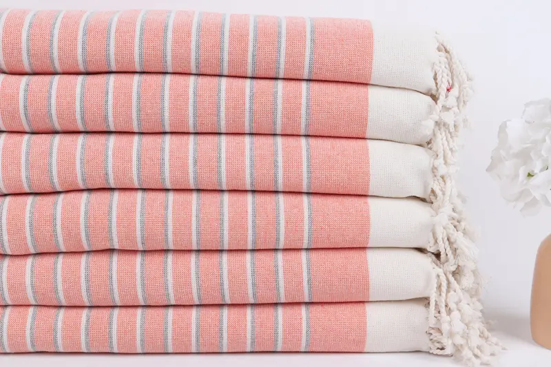Yoga Towel, Personalized Wedding Gift, 68x40 Cotton Striped Terry Towel, Bridal Party Gifts, Custom Gift, Cotton towel, Valentines Day Gift For Her - 3