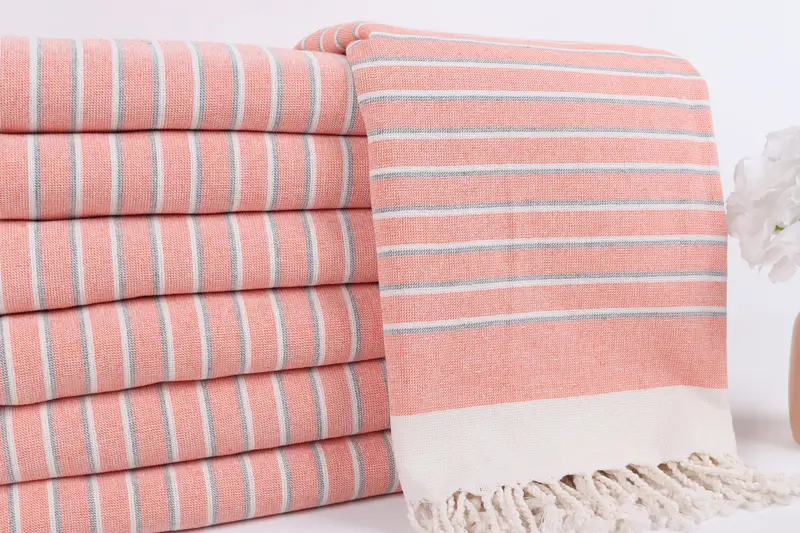 Yoga Towel, Personalized Wedding Gift, 68x40 Cotton Striped Terry Towel, Bridal Party Gifts, Custom Gift, Cotton towel, Valentines Day Gift For Her - 2