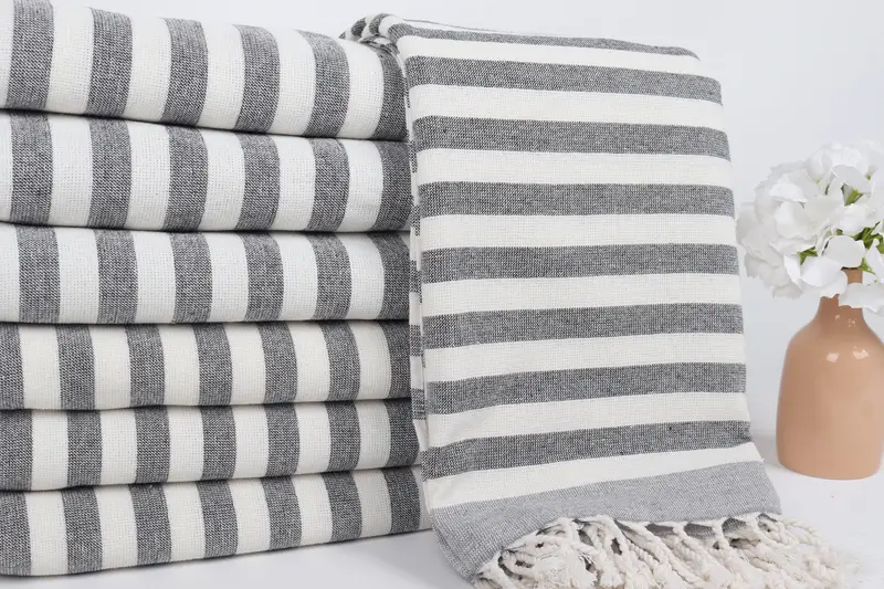 Luxury towel, Bachelorette Gifts, Halloween Gifts, Yoga Towel, Bath towel, 68x40 Cotton Striped Terry Towel, Quick-drying cotton Turkish beach towel - 2